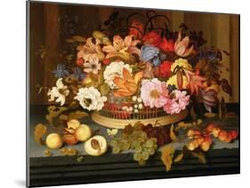 Still Life of Fruit and a Basket of Flowers, 1623-Ast-Mounted Giclee Print