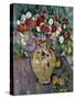 Still Life of Fruit and Flowers in a Vase-George Leslie Hunter-Stretched Canvas