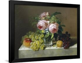 Still Life of Fruit and Flowers-Erdmann Schultz-Framed Giclee Print