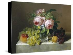 Still Life of Fruit and Flowers-Erdmann Schultz-Stretched Canvas