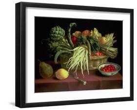 Still Life of Fruit and Vegetables-J. Linnard-Framed Giclee Print