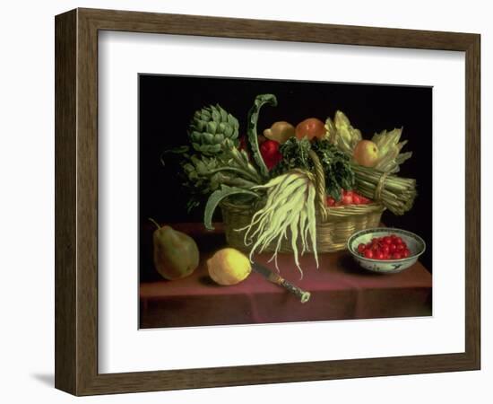 Still Life of Fruit and Vegetables-J. Linnard-Framed Giclee Print