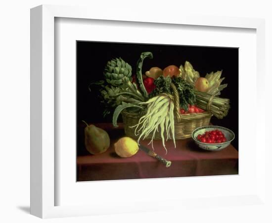 Still Life of Fruit and Vegetables-J. Linnard-Framed Giclee Print