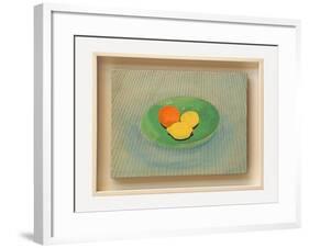 Still Life of Fruit Bowl-Jasper Galloway-Framed Giclee Print