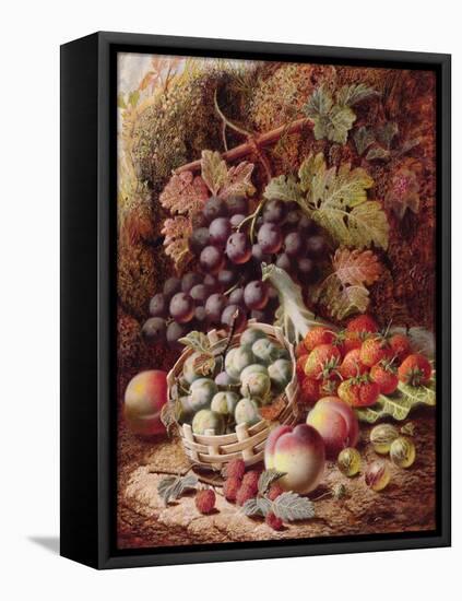 Still Life of Fruit II-Oliver Clare-Framed Stretched Canvas