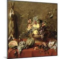 Still Life of Fruit in a Basket-Frans Snyders Or Snijders-Mounted Giclee Print