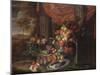 Still Life of Fruit in a Landscape Setting-Jan Pauwel the Elder Gillemans-Mounted Giclee Print