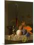 Still Life of Fruit on a Ledge with a Roemer and a Wine Glass-Jacob Van Walscapelle-Mounted Giclee Print