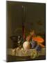 Still Life of Fruit on a Ledge with a Roemer and a Wine Glass-Jacob Van Walscapelle-Mounted Giclee Print