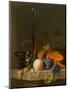 Still Life of Fruit on a Ledge with a Roemer and a Wine Glass-Jacob Van Walscapelle-Mounted Premium Giclee Print