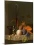 Still Life of Fruit on a Ledge with a Roemer and a Wine Glass-Jacob Van Walscapelle-Mounted Giclee Print