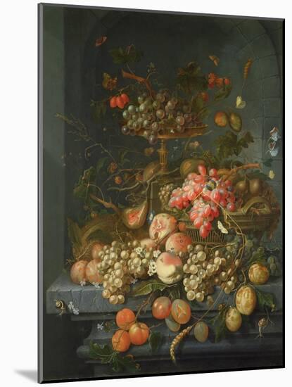 Still Life of Fruit on a Ledge-Coenraet Roepel-Mounted Giclee Print