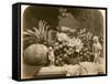 Still Life of Fruit with Mirror and Figurines, 1860-Roger Fenton-Framed Stretched Canvas