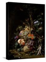 Still Life of Fruit-Abraham Mignon-Stretched Canvas