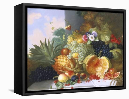 Still Life of Fruit-Charles Stuart-Framed Stretched Canvas