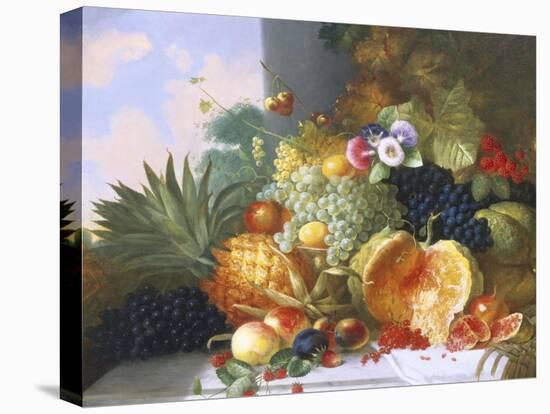 Still Life of Fruit-Charles Stuart-Stretched Canvas