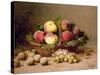 Still Life of Fruit-Leon-charles Huber-Stretched Canvas