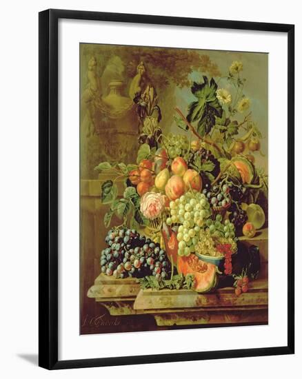 Still Life of Fruit-Johannes Hendrick Fredriks-Framed Giclee Print