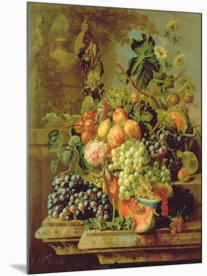 Still Life of Fruit-Johannes Hendrick Fredriks-Mounted Giclee Print