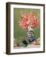 Still Life of Fruits and Flowers, 1889-Pierre-Auguste Renoir-Framed Giclee Print