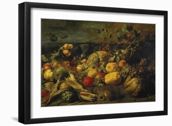 Still Life of Fruits and Vegetables, 1620s-Frans Snyders-Framed Giclee Print