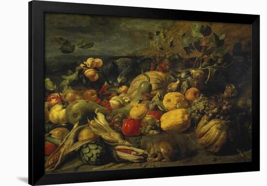 Still Life of Fruits and Vegetables, 1620s-Frans Snyders-Framed Giclee Print