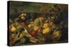 Still Life of Fruits and Vegetables, 1620s-Frans Snyders-Stretched Canvas