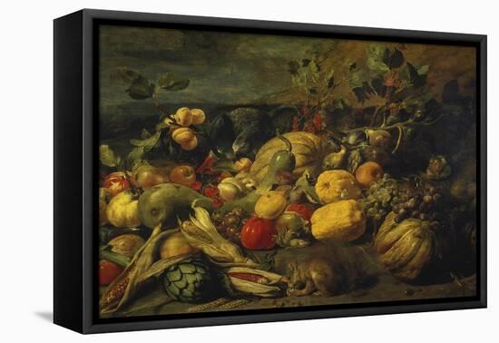 Still Life of Fruits and Vegetables, 1620s-Frans Snyders-Framed Stretched Canvas