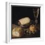 Still Life of Fruits, Cheese and Bread-Sebastian Stoskopff-Framed Giclee Print