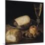 Still Life of Fruits, Cheese and Bread-Sebastian Stoskopff-Mounted Giclee Print