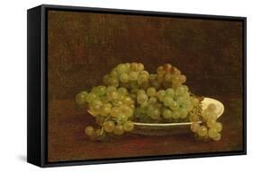 Still Life of Grapes, 1890-Henri Fantin-Latour-Framed Stretched Canvas