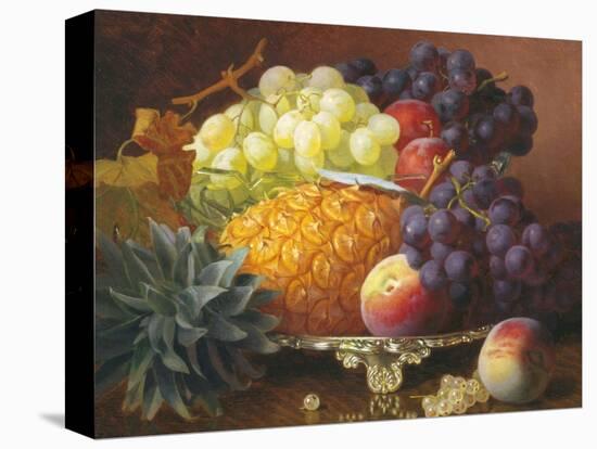 Still Life of Grapes and Pineapples-Eloise Harriet Stannard-Stretched Canvas