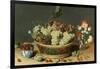 Still Life of Grapes in a Basket-Isaac Soreau-Framed Giclee Print