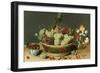 Still Life of Grapes in a Basket-Isaac Soreau-Framed Giclee Print