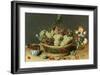 Still Life of Grapes in a Basket-Isaac Soreau-Framed Giclee Print