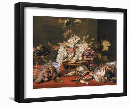 Still Life of Grapes in a Basket-Frans Snyders Or Snijders-Framed Giclee Print