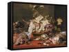 Still Life of Grapes in a Basket-Frans Snyders Or Snijders-Framed Stretched Canvas