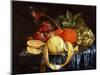 Still Life of Grapes, Oranges and a Peeled Lemon-Jan Pauwel Gillemans I-Mounted Giclee Print