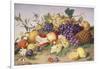 Still Life of Grapes, Pineapple, Figs and Pomegranates-Adolf Senff-Framed Giclee Print