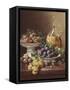 Still Life of Grapes, Plums and Wine-Eugene Claude-Framed Stretched Canvas