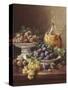 Still Life of Grapes, Plums and Wine-Eugene Claude-Stretched Canvas