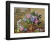 Still Life of Hydrangeas and Lilacs-Albert Williams-Framed Giclee Print