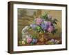 Still Life of Hydrangeas and Lilacs-Albert Williams-Framed Giclee Print