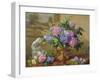Still Life of Hydrangeas and Lilacs-Albert Williams-Framed Giclee Print