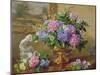 Still Life of Hydrangeas and Lilacs-Albert Williams-Mounted Giclee Print