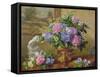 Still Life of Hydrangeas and Lilacs-Albert Williams-Framed Stretched Canvas