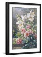 Still Life of Lilies and Roses-Mary Margetts-Framed Giclee Print