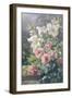 Still Life of Lilies and Roses-Mary Margetts-Framed Premium Giclee Print