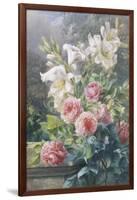 Still Life of Lilies and Roses-Mary Margetts-Framed Giclee Print