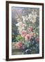 Still Life of Lilies and Roses-Mary Margetts-Framed Giclee Print